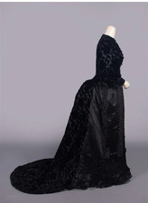 Antique black victorian 1880s - black,