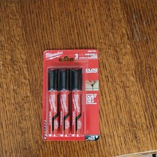 MILWAUKEE INKZALL BLACK LARGE CHISEL TIP MARKER (3 pack) 4932471554