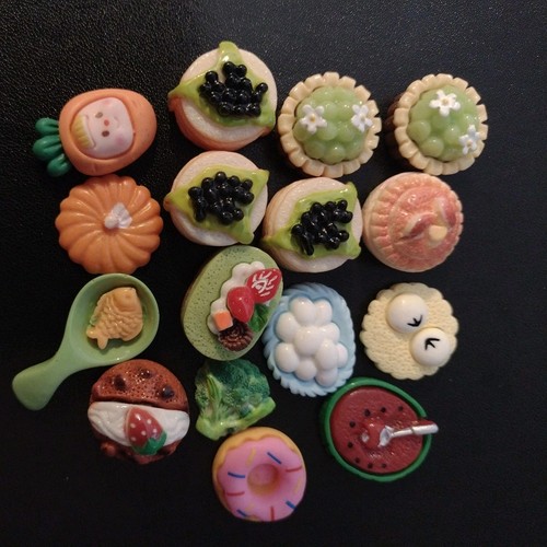 Resin mini food - resin,