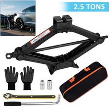 2.5 Ton Scissor Jack And Extendable Wheel WrenchCar Brace Socket Tyre Repair Kit