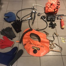 Assorted vintage scuba diving
