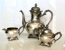 Vintage Silvertone Tea Set