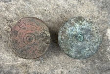 WW1 2x Used British 1-Inch