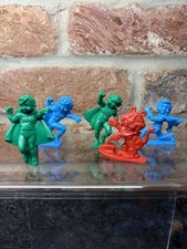 Vintage Kellogs Figures Cereal Toys Rice Krispies Snap & Pop Blue  1980s