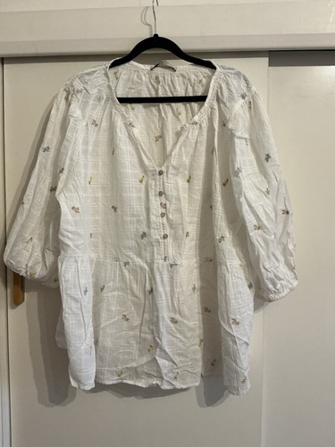 White floral top - 22, from