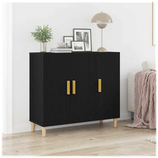 Sideboard Black Oak 90x34x80cm