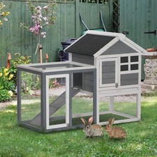 Wooden rabbit hutch bunny - 49",