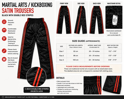 Black satin kickboxing martial - satin,