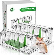 2PCS Mouse Trap Humane Live indoors Catcher Rat Vermin Rodent Cage Pest No Kill