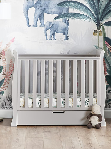 Space saving sleigh cot warm - space-saving,