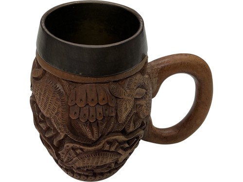 Carved wooden beer - carved, stein