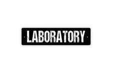 Laboratory Metal/Vinyl Sign -