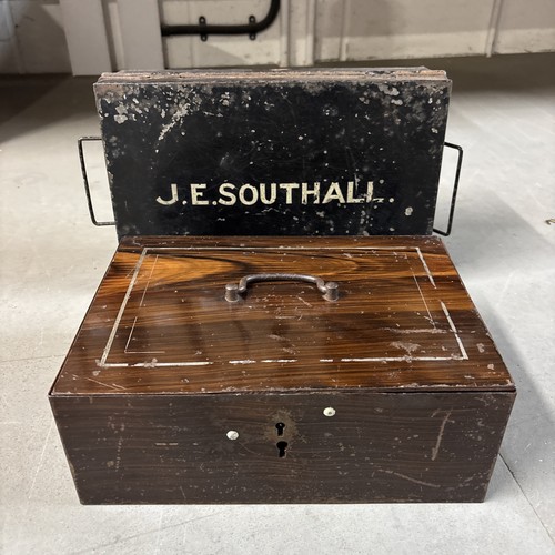 Antique vintage metal boxes - antique,