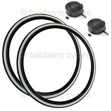 PAIR Baldys 700 x 28c WHITE WALL Road Bike Vintage Traditional Slick TYRES TUBES