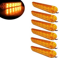 Six 5”  Orange Amber Led