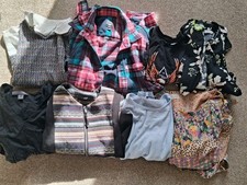 Mixed Bundle Of 8 Tops Ladies Dorothy Perkins, M&S, H&M, PRIMARK, UK S, 14