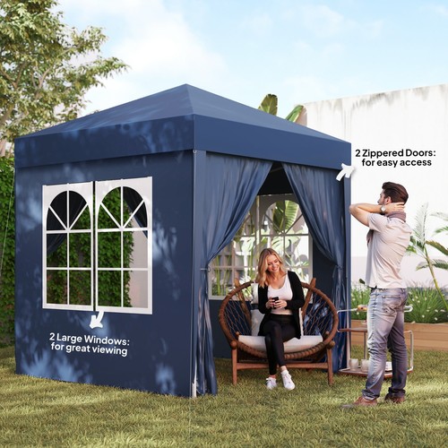 2x2m pop gazebo garden - up,