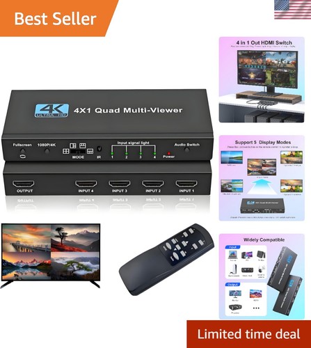 Hdmi multi viewer 4x1 seamless - hdmi,