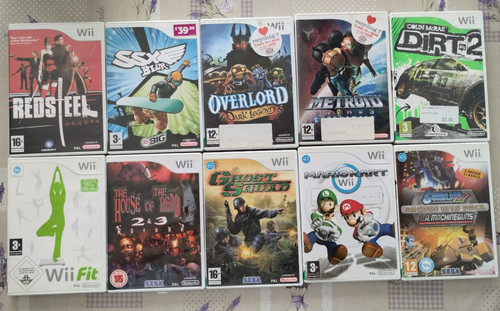 Nintendo wii games bundle 10x - games,
