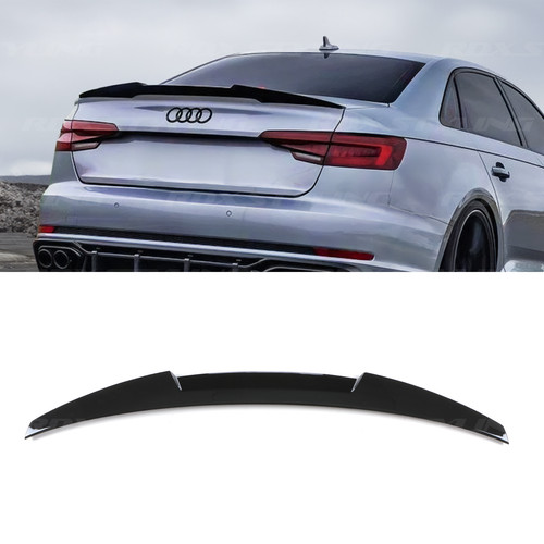 Gloss black rear boot - black, spoiler