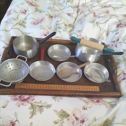 Childs vintage tin aluminium - tin,
