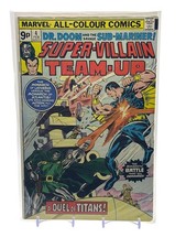 Super-Villain Team-Up #4 (1976) UK 9p Edition Marvel Comics Bronze Age