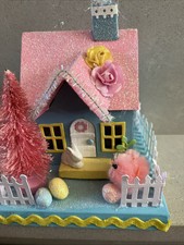 Easter Village House putz
