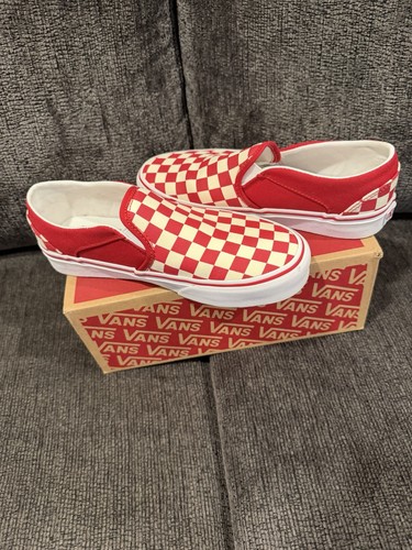 Brand new red vans - new, classic