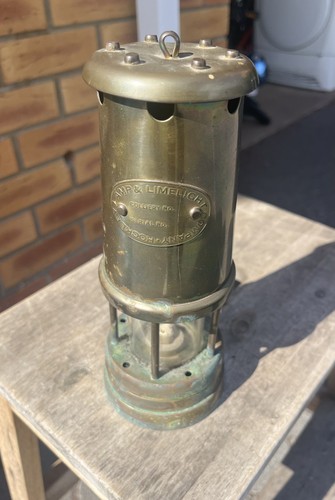 Classic brass miners lamp - miners,