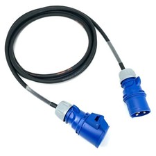 32Amp 240V IP44 3 Pin Extension Lead 4mm² Heavy Duty Industrial Rubber Cable HO7