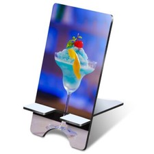 MDF Mobile Phone Stand - Frappe Blue Hawaii Soda Cocktail Bar Drink #52860