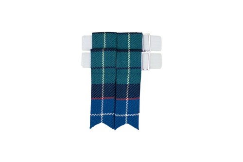 100 wool tartan kilt flashes - 100%,