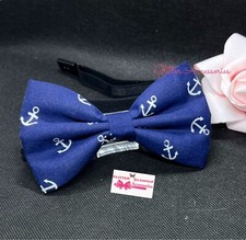 Nautical Sailor Anchor Bow Tie Necktie Dickie Marine Costume Boat Sailing