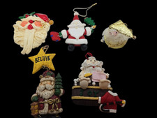 5 ASSORTED SANTA CLAUS