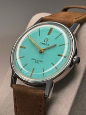 Vintage Omega Seamaster 600 Men’s Watch – Repainted Turquoise Dial – Manual Wind