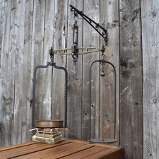 Antique Parnall and Sons Bristol Cast Iron Brass Grocery Shop Weighing Scales