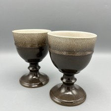Wine Goblets X2 Stoneware Handmade John Chipperfield pottery Norfolk