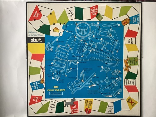 Mouse trap game board only - mouse, trap: