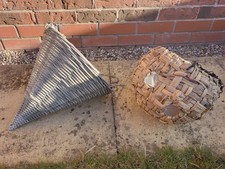 1 x New Ball Hanging Basket + 1 x Grey Hanging Cone Planter