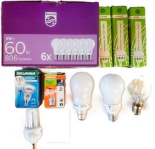 Bundles of Various Light Bulbs, Eco's, Halogens, Tubes etc. Various Manufactures