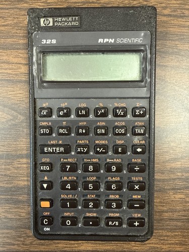 Hewlett packard 32s - packard, rpn