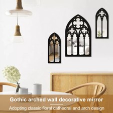 3Pcs Gothic Mirrors Wall Decor