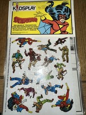 Kids play 1983 Marvel Transfers  Spider-woman