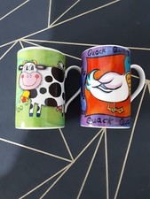 Dunoon mugs, Funky Farm and Funny Farm by Jane Bradshaw