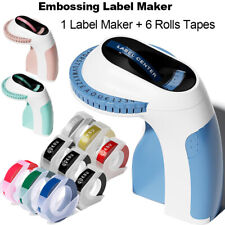 Phomemo E975 Embossing Label Maker Machine with 6 Tapes 3D Vintage Embosser DIY
