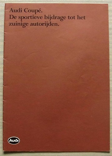 Audi coupe car sales brochure - coupe,
