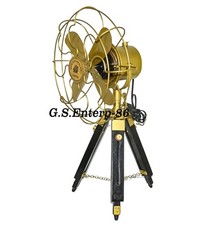Antique brass electric fan - antique,