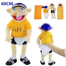 60cm Jeffy Hat Hand Puppet Game Stuffed Doll Kids Plush Cosplay Toy Easter Gifts