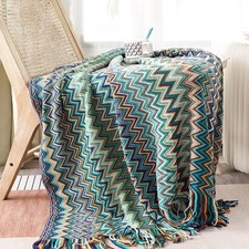 Home Decor Wool Boho Blankets Knitted Bed Blanket Luxury Throw Blanket