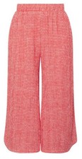 Red Gingham Stretch Cropped